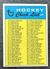 1968 TOPPS NHL HOCKEY #121 CHECKLIST! CENTERED VENDING BOX PACK FRESH BLAZER! for sale  Shipping to South Africa