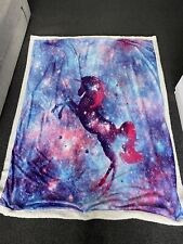 Unicorn fleece blanket. for sale  READING