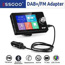 ESSGOO 2.8'' Samochodowy DAB + Radio samochodowe Adapter FM USB Nadajnik Odbiornik Bluetooth na sprzedaż  Wysyłka do Poland