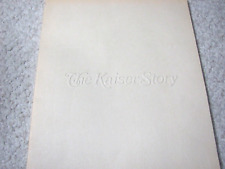 Kaiser story booklet...rare for sale  Indianapolis