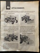 John Deere 110-112  Round Fender Attachment Advertisements + Decal, used for sale  York