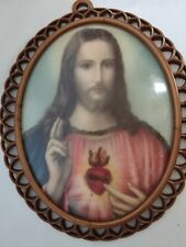 Imagem ícone de Jesus, o coração sagrado. Iconografia católica romana. comprar usado  Enviando para Brazil
