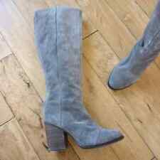 suede boots grey for sale  USA