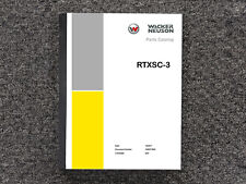 Wacker Neuson Compactor RTXSC-3 Parts Catalog Manual for sale  Shipping to South Africa