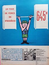 Frigeco publicité 1961 d'occasion  Bar-sur-Aube