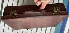 ANTIQUE LEATHER SUITCASE 1880s-1920s BEAUTIFUL VINTAGE CONDITION for sale  Shipping to South Africa