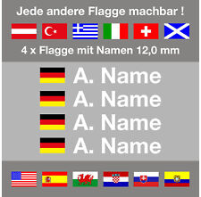 Sticker flag name for sale  Shipping to United Kingdom