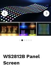 Pantalla de panel WS2812B 8*32 DC5V, píxel RGB, IC WS2812, 0,3W/píxel, LED interior segunda mano  Embacar hacia Argentina