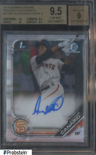 2019 Bowman Chrome Alexander Canario RC Rookie AUTO Giants BGS 9.5 com 9 comprar usado  Enviando para Brazil