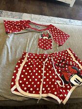 Disney Minnie Mouse Lunares Rojo Bolsillo Pijama Top y Pantalones Cortos Conjunto Talla: S 3/5 segunda mano  Embacar hacia Argentina