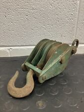 Vintage triple pulley for sale  WIGAN