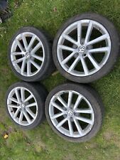 GENUINE VW 18” ALLOY WHEELS WITH TYRES SET OF 4 RONAL FIT GOLF CADDY VAG 5 X 112, used for sale  Shipping to South Africa