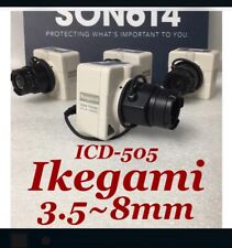 IKEGAMI ICD-505 CCTV Color Camera W/3.5-8mm Varifocal Lens 520TVL TESTED!, used for sale  Shipping to South Africa