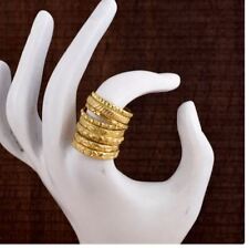 Conjunto de 6 anéis empilháveis cheios de ouro, usado comprar usado  Enviando para Brazil