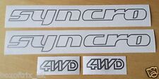 Syncro 4wd vinyl for sale  Shipping to Ireland