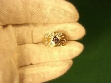 Used, VERY OLD VTG ANTIQUE MENS 10K GOLD & BLUE ENAMEL MASONIC COMPASS RING, SUN RAYS? for sale  Mena