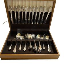 55 Pcs Oneida Profile Morning Blossom Stainless Flatware Lot Vtg Retro With Box for sale  Shipping to South Africa