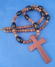 Wooden cross necklace for sale  PRESTON