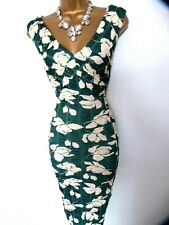 Phase Eight Floral Stretch Wiggle Dress UK 14 EU 42 US 10 Ladies Evening Party for sale  Shipping to South Africa