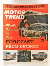 Motor Trend agosto 1961 - 6 testes de perua de estação - Chevy e Ford V-8 - Guia de pneus comprar usado  Enviando para Brazil