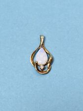 Vintage/Retro Estate 14K Yellow Gold W Beautiful Teardrop Opal Pendant for sale  Shipping to South Africa