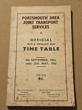 Portsmouth bus timetable for sale  HAYLING ISLAND