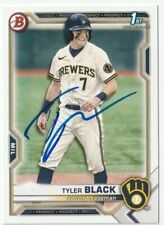 Tyler Black autografado 2021 Bowman Draft Card #BD-200 certificado de autenticidade Milwaukee Brewers comprar usado  Enviando para Brazil