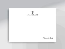Livro de história de serviço Maserati - manual em branco para todos os modelos até 2023., usado comprar usado  Enviando para Brazil
