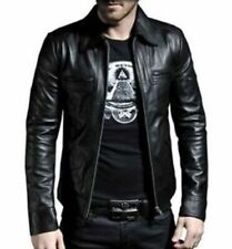 New Motorcycle Mens Genuine Lambskin Leather Jacket SlimFit Biker Leather Jacket for sale  Shipping to South Africa