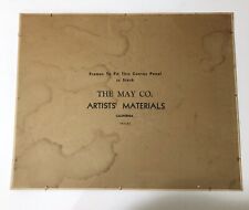 The May Co. Artist' materials California 16x20 Canvas Panel Vintage Very Old, used for sale  Shipping to South Africa
