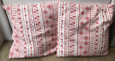 Studio Summer Scatter Cushions Pillows Outdoor Square Wipe Down Red White 18 In, used for sale  Shipping to South Africa
