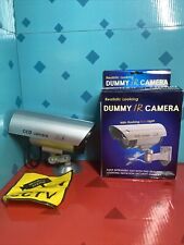 Silver Solar Bullet Fake Dummy Camera Video CCTV Home Security Surveillance Cam for sale  Shipping to South Africa