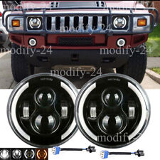 Fit Hummer H2 2003-2009 Par DOT 7 polegadas faróis de LED redondos DRL feixe alto baixo, usado comprar usado  Enviando para Brazil