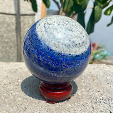 Bola de cristal esfera de cuarzo lapislázuli natural de 1,5 lb curación Reiki segunda mano  Embacar hacia Mexico