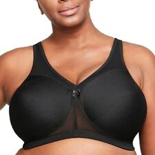 Glamorise Bra Full Figure MagicLift Active Support Bra Wirefree #1005 Black 38J for sale  Shipping to South Africa