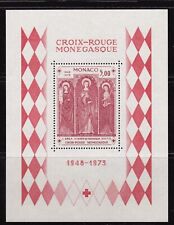 MONACO #864 MNH 25º ANIVERSÁRIO. FOLHA DE LEMBRANÇA CRUZ VERMELHA DE MONACO, usado comprar usado  Enviando para Brazil