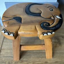 wooden elephant stool for sale  LEEDS