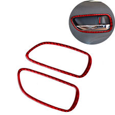 Red Carbon Fiber Interior Door Handle Cover For Lexus IS250 IS300 IS350 2006-12 for sale  Shipping to South Africa
