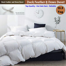 13.5 Tog Duvets Duck Feather & Down Quilt Warm Cosy Single Double King Superking for sale  Shipping to South Africa