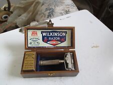 Antique WOOD CASED WILKINSON EMPIRE MODEL SAFETY RAZOR ! for sale  Shipping to South Africa