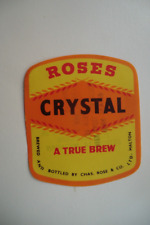 ETIQUETA DE BOTELLA DE CERVEZA CHAS ROSE MALTON CRYSTAL A TRUE BREW CERWERY segunda mano  Embacar hacia Argentina