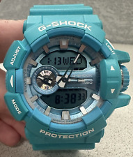 Relógio masculino esportivo digital analógico CASIO G-Shock turquesa 5398 GA-400A comprar usado  Enviando para Brazil