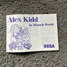 ALEX KID IN MIRACLE WORLD -- SEGA MASTER SYSTEM - somente manual comprar usado  Enviando para Brazil