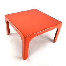 Vintage Table Square Side Table Fibreglass Orange 46x46x28 CM 1970er segunda mano  Embacar hacia Argentina