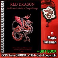 Antiguo libro oculto magia secreta sociedad hermética orden rojo dragón rojo magia, usado segunda mano  Embacar hacia Argentina