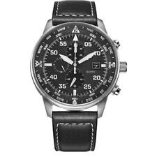 FOR Men's Aviator Chronograph Black Dial Eco-Drive multifunctional Watch NEW comprar usado  Enviando para Brazil