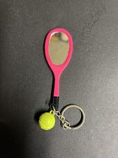 Chaveiro mini raquete de tênis rosa espelho e bola vintage comprar usado  Enviando para Brazil