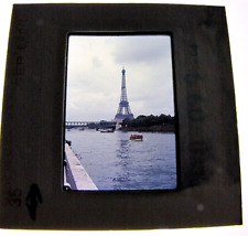 Usado, De colección 1969 Kodak película deslizante fotografía París Francia torre Eiffel barco agua segunda mano  Embacar hacia Argentina