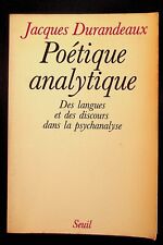 Jacques durandeaux poétique d'occasion  Villefranche-de-Lauragais