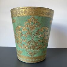 Lixeira verde ouro florentino feita na Itália lixeira cesta de lixo plástico comprar usado  Enviando para Brazil